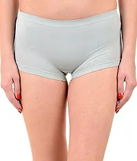 ASJAR Seamless Boyshort Panties for Women Briefs for Women Sexy, Women's /Boxer for Girls/Long Panty (Free Size) (3) Multi-Color-thumb3