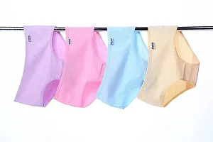 ASJAR Womens Cotton Panty Plain, Assorted Colour, Inner Elastic for Women Womens Mid Waist & Full Coverage Cotton Blend Hipster Panty in Solid Pattern Pack of 3(Multi Colored) (XL)-thumb4