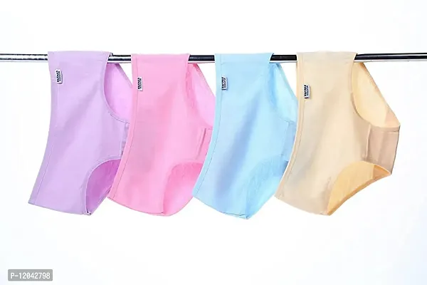 ASJAR Womens Cotton Panty Plain, Assorted Colour, Inner Elastic for Women Womens Mid Waist & Full Coverage Cotton Blend Hipster Panty in Solid Pattern Pack of 3(Multi Colored) (XL)-thumb5