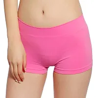 ASJAR Seamless Boyshort Panties for Women Briefs for Women Sexy, Women's /Boxer for Girls/Long Panty (Free Size) (3) Multi-Color-thumb1