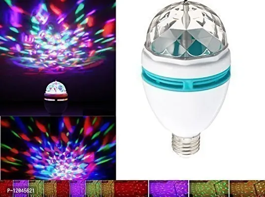 Asjar MYLTA 360 Degree LED Crystal Rotating Bulb Magic Disco LED Light,LED Rotating Bulb Lamp for Party/Home/Diwali Decoration-thumb5