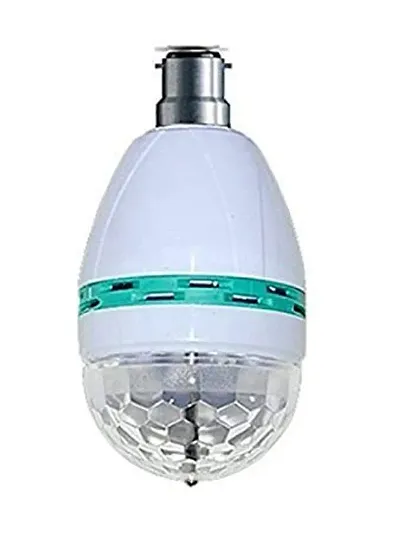 Asjar MYLTA 360 Degree LED Crystal Rotating Bulb Magic Disco LED Light,LED Rotating Bulb Lamp for Party/Home/Diwali Decoration