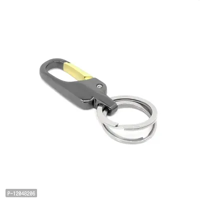 ASJAR Permium Quality Double Ring | Hook Keychain | Keychain For Car/Bike/Home/Keys (8012)