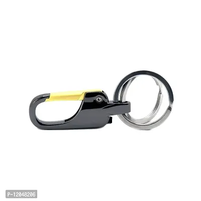 ASJAR Permium Quality Double Ring | Hook Keychain | Keychain For Car/Bike/Home/Keys (8012)-thumb2