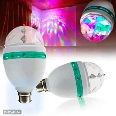 Asjar MYLTA 360 egree LED Crystal Rotating Bulb Magic isco LED Light,LED Rotating Bulb Lamp for Party/Home/Diwali Decoration (Pack of 1)-thumb4
