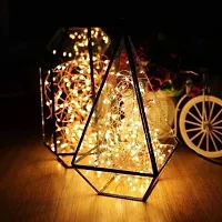 Asjar Battery Powered Copper Wire 10 Meter 100 LED's Fairy String Lights for Home Decoration, Diwali, Christmas Tree Decoration Lights Festival Rice Ferry Light - Warm White Pack of 2-thumb4