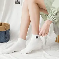 Modern Printed Socks for Women Ankle Length Pack Of 5-thumb1