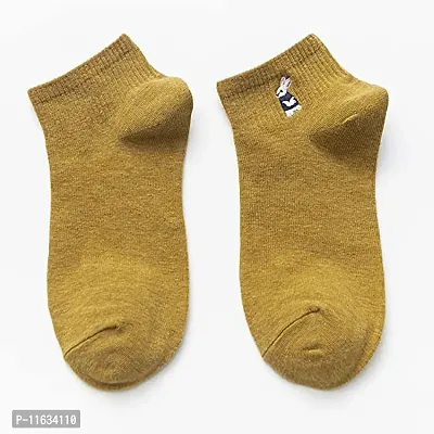 Modern Printed Socks for Women Ankle Length Pack Of 5-thumb3