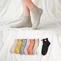 Modern Printed Socks for Women Ankle Length Pack Of 5-thumb3