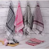 Multipurpose Cotton Kitchen Cleaning Dusting Cloth , Table Wiping Napkin , Roti / Chapati Kapda , Tea Towel , Duster 18x18 Inch Pack of 12 Multicolor-thumb4