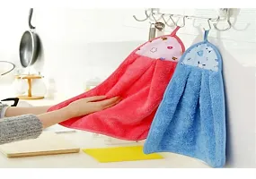 Hanging Micro Fiber Hand Towel For Wash Basin Kitchen Pack Of 3-thumb1