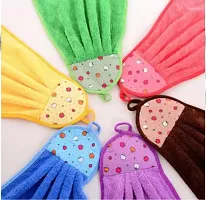 Hanging Micro Fiber Hand Towel For Wash Basin Kitchen Pack Of 3-thumb2