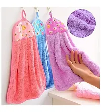 Hanging Micro Fiber Hand Towel For Wash Basin Kitchen Pack Of 4-thumb1