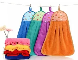 Hanging Micro Fiber Hand Towel For Wash Basin Kitchen Pack Of 4-thumb4
