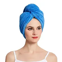 Womens Microfiber Hair Drying Towels Quick Dry Hair Hat Drying Shower Head Towels Wrapped Bath Cap Anti Frizz Hair Care Dryer Towel for Women Girl Wet/Long/Curly/Thick Hair Shower Caps PACK OF 1PCS-thumb2