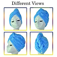 Womens Microfiber Hair Drying Towels Quick Dry Hair Hat Drying Shower Head Towels Wrapped Bath Cap Anti Frizz Hair Care Dryer Towel for Women Girl Wet/Long/Curly/Thick Hair Shower Caps PACK OF 1PCS-thumb4