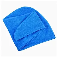 Womens Microfiber Hair Drying Towels Quick Dry Hair Hat Drying Shower Head Towels Wrapped Bath Cap Anti Frizz Hair Care Dryer Towel for Women Girl Wet/Long/Curly/Thick Hair Shower Caps PACK OF 1PCS-thumb1