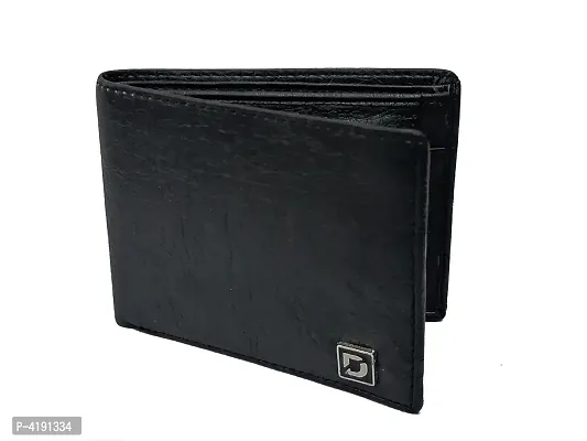 Black  Artificial Leather Wallet For Men-thumb4