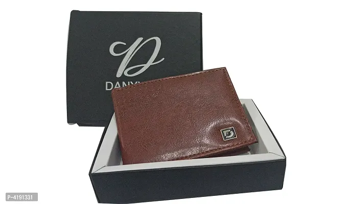 Tan  Artificial Leather Wallet For Men