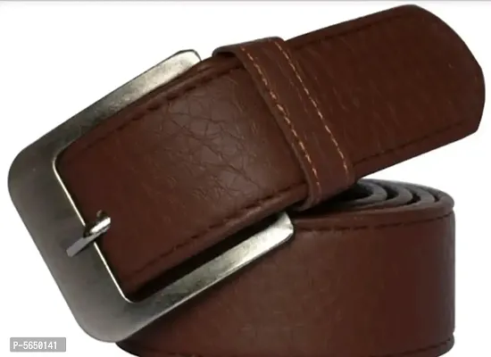 Stylish Leather Brown Belt for Men-thumb0
