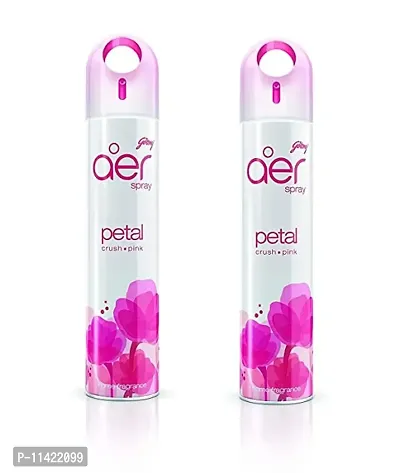 Godrej aer Home Air Freshener Spray - 300 ml (Pink Petal Crush) Pack of 2-thumb0