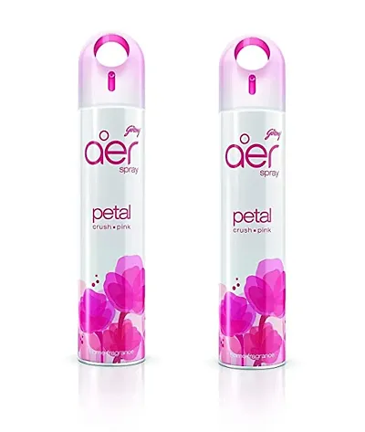 Godrej aer Home Air Freshener Spray - 300 ml (Pink Petal Crush) Pack of 2