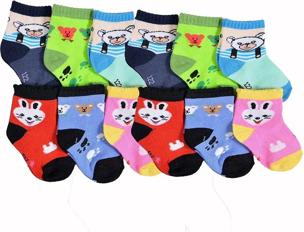 Baby Boys and Baby Girls Ankle Length Pack of 12