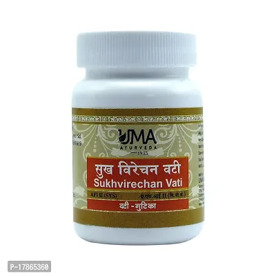 Uma Ayurveda Sukhvirechan Vati 80 Tab Useful in Digestive Health Constipation-thumb0