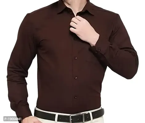 Stylish Cotton Long Sleeves Regular Fit Shirt For Men-thumb0