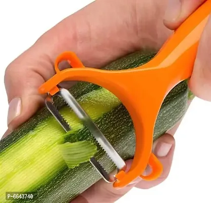 Useful Multipurpose Peeler / Vegetable Scrapper Double Edge Serrated -Pack Of 2