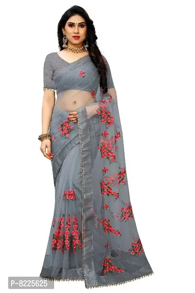 PATLANI STYLE New soft Quality net bollywood designed party  festive wear saree with reach embroidery and stone work saree with soft silk blouse piece