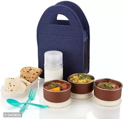 Combo Meal Lunch Box For Man Office 4 Containers Lunch Box (1000 Ml) 4 Containers Lunch Boxnbsp;nbsp;(1000 Ml, Thermoware)-thumb0