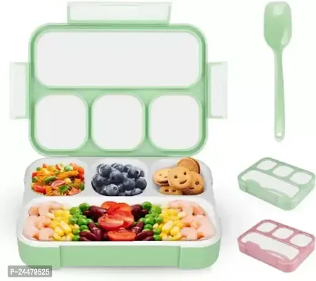 Tiffin Box Leak Proof 4 Compartment Lunch Box 4 Containers Lunch Box 4 Containers Lunch Boxnbsp;nbsp;(1300 Ml, Thermoware)-thumb0