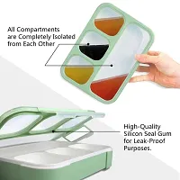 Tiffin Box Leak Proof 4 Compartment Lunch Box 4 Containers Lunch Box 4 Containers Lunch Boxnbsp;nbsp;(1300 Ml, Thermoware)-thumb2