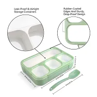 Tiffin Box Leak Proof 4 Compartment Lunch Box 4 Containers Lunch Box 4 Containers Lunch Boxnbsp;nbsp;(1300 Ml, Thermoware)-thumb3