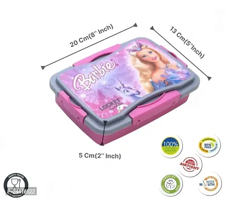 Kbs-540 Barbie 2 Containers Lunch Boxnbsp;nbsp;(900 Ml, Thermoware)-thumb2