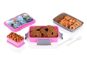 Kbs-540 Barbie 2 Containers Lunch Boxnbsp;nbsp;(900 Ml, Thermoware)-thumb2
