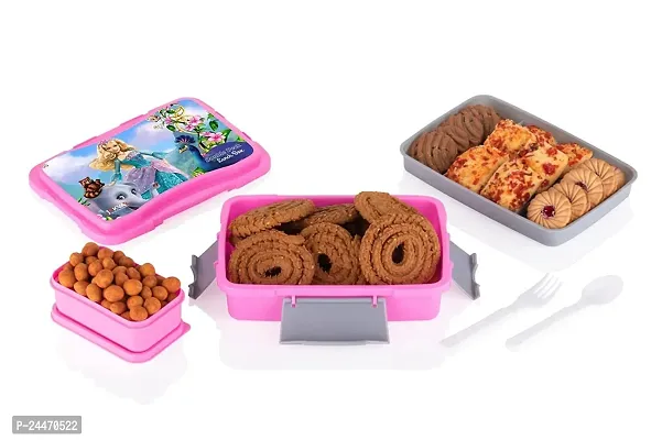 Kbs-540 Barbie 2 Containers Lunch Boxnbsp;nbsp;(900 Ml, Thermoware)-thumb3