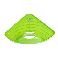 Anshri Multipurpose Plastic Kitchen Sink Organizer Corner Tray (Large, Green) 55442-thumb1