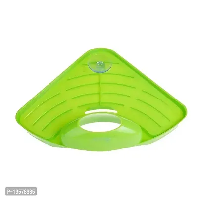 Anshri Multipurpose Plastic Kitchen Sink Organizer Corner Tray (Large, Green) 55442-thumb2