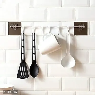 Self Adhesive Kitchen Accessories Items Organizer/Kitchen Rack Stand Holder, Plastic-thumb3