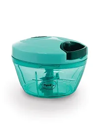 Pigeon Polypropylene Mini Handy and Compact Chopper with 3 Blades for Effortlessly Chopping Vegetables and Fruits for Your Kitchen Green, 400 ml-thumb1