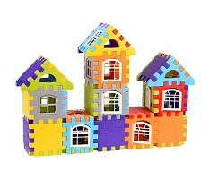 Anshri Building Blocks for Kids, (72 Pieces Blocks) House Building Blocks with Windows, Block Game for Kids (Multicolor) (House Block)-thumb2