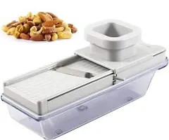 Stainless Steel, Plastic Vegetable And Dry Fruit Slicer Cutter, Multicolour-thumb2