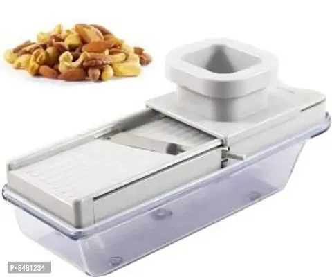 Stainless Steel, Plastic Vegetable And Dry Fruit Slicer Cutter, Multicolour-thumb3