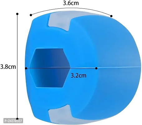 Anshri Jawline Exerciser Jaw, Face, and Neck Exerciser - Define Your Jawline, Slim and Tone Your Face - Helps Reduce Stress and Craving (Jawline Exerciser) (2 pis Multicolor)-thumb2