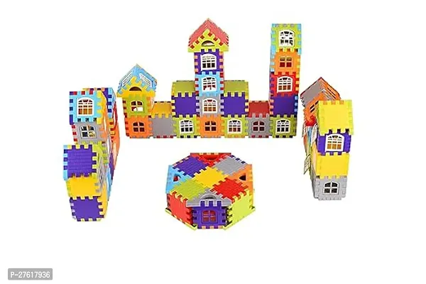 Anshri My Happy House Building Blocks Toys for Kids, Boys  Girls with Attractive Windows and Smooth Rounded Edges (Multi, 72 Blocks + 35 Windows, for Age 3+ Years)-thumb4
