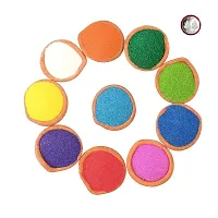 Anshri Colorful Rangoli Powder for Home Decoration, Diwali, Navrati Set of 10-thumb2