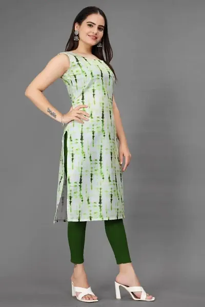 Stylish Rayon Straight Printed Kurta