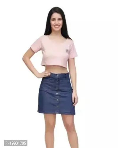 Short Denim Skirt-thumb0